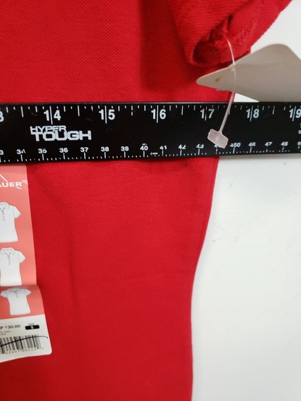 Eddie Bauer Women's Polo Shirts 5 Buttons Down Short Small Top Rouge Red - Picture 6 of 7